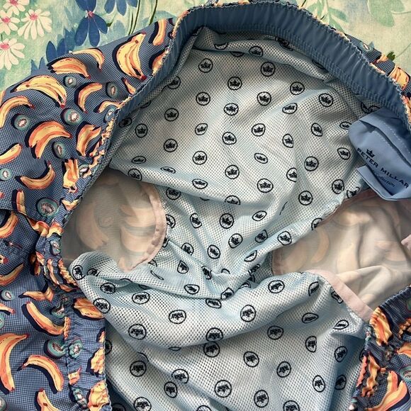 Peter Millar Seaside Collection Swim Trunks Banana Print - XXL - Picture 3 of 9